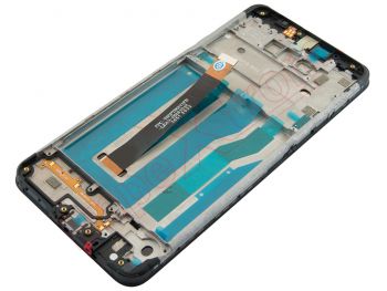 Pantalla completa IPS LCD negra con marco para LG K50s, LMX540HM, LM-X540, LM-X540BMW, LMX540BMW